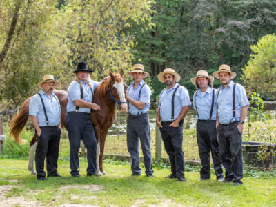 The Amish Outlaws with Horse